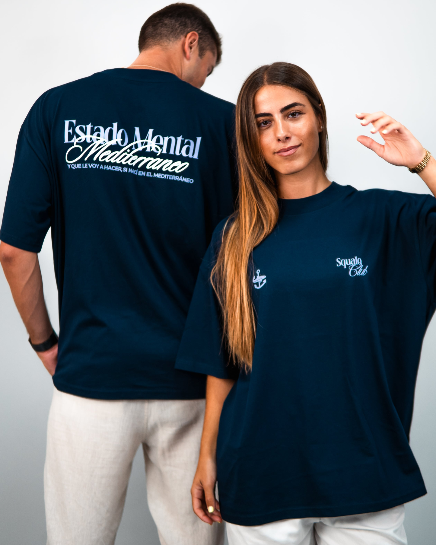 Camiseta Estado Mental Mediterráneo — Oversize