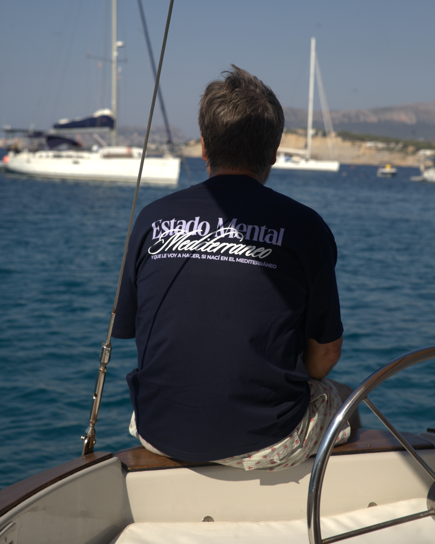 Camiseta Estado Mental Mediterráneo — Oversize