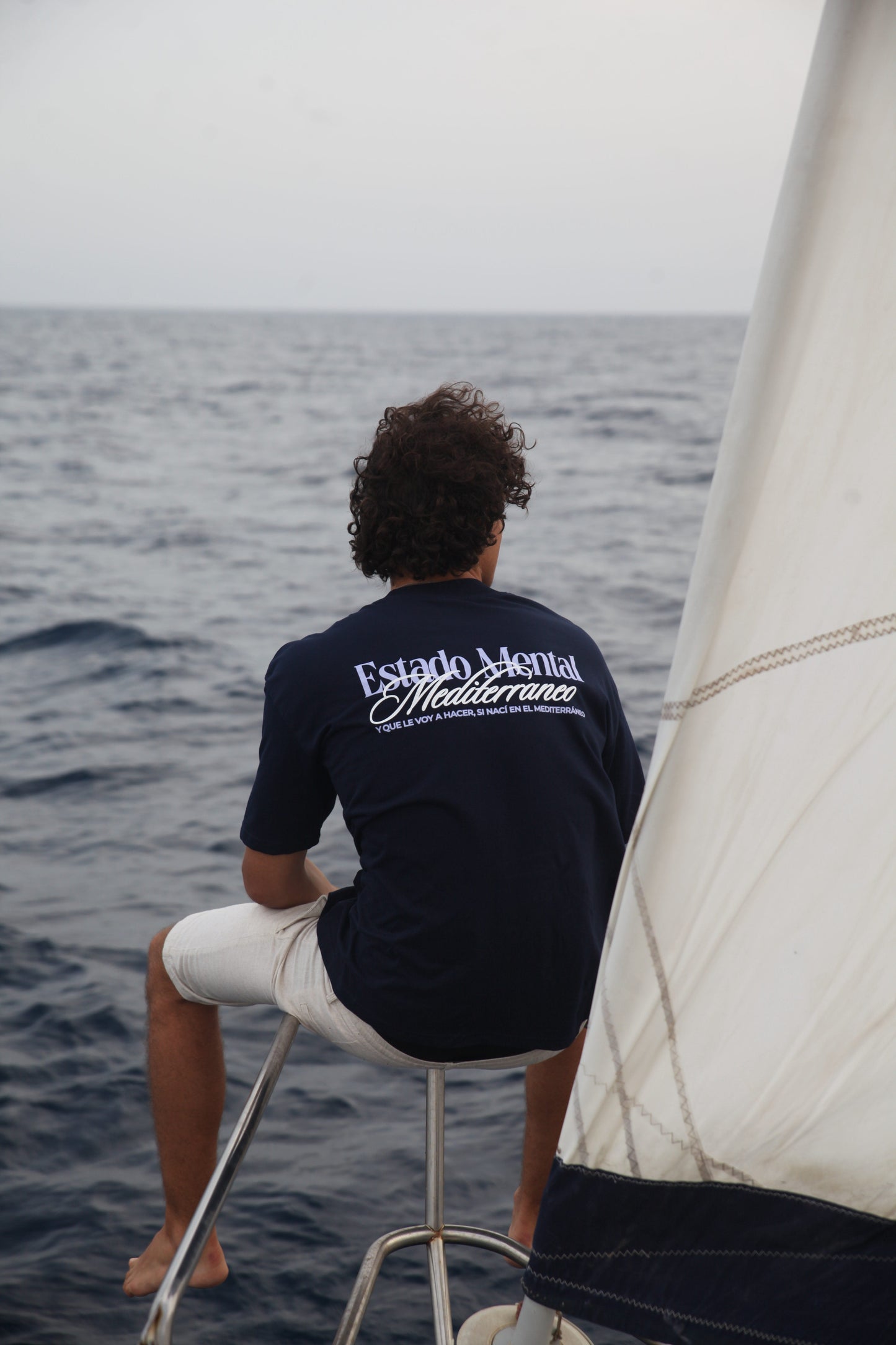 Camiseta Estado Mental Mediterráneo — Oversize